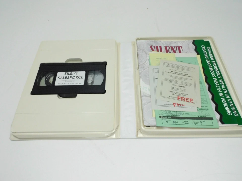 1995 Silent Salesforce Vending Machine Training & Placement Program. VHS & Books - Image 4 of 4