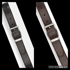 NORDSTROM Boy's Belt Black Brown Faux Leather Reversible Kid's US 26  Waist NEW