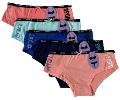Lot Of 5 Women's Bikini Panties - Floral Lace, Cotton, Breathable - Sizes M, L, XL