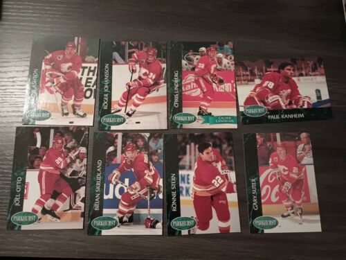 1992-93 Parkhurst Hockey Calgary Flames 8 Card Lot Base