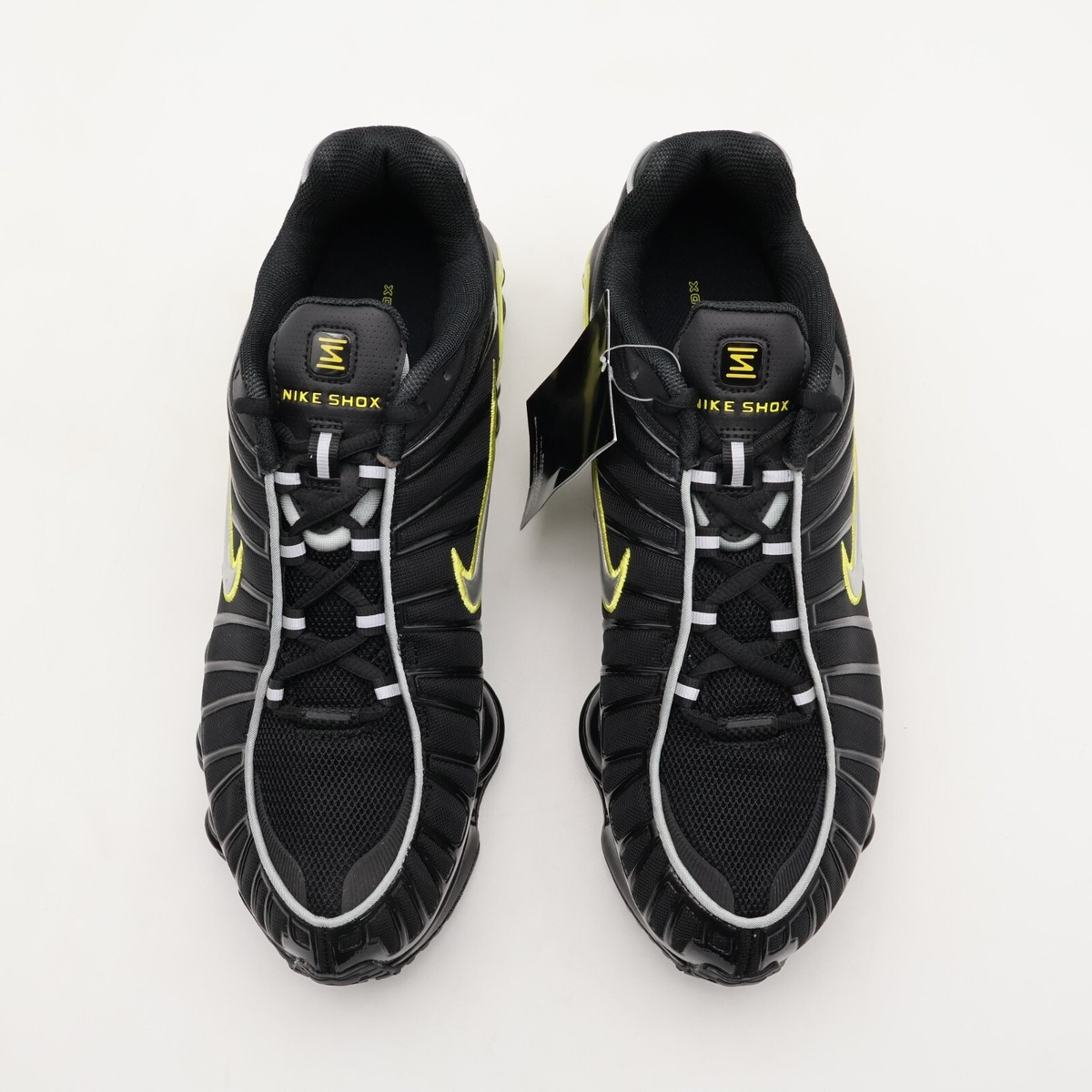 靴 Nike Shox TL \"Black/Dynamic Yellow Nike Shox TL Black Dynamic Yellow Metallic Silver Men's