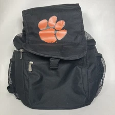 Picnic Time Clemson Tigers Backpack Cooler Black Draw String Insulated Zippers