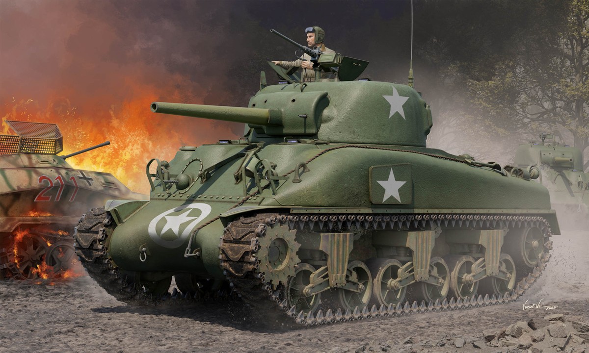 M4A3E8 Sherman Easy Eight, 1:16, 083/61615 - Plastikové modely a modelářské potřeby M4A3E8 Sherman Easy Eight, 1:16, 083/61615 - Plastikové modely a modelářské potřeby