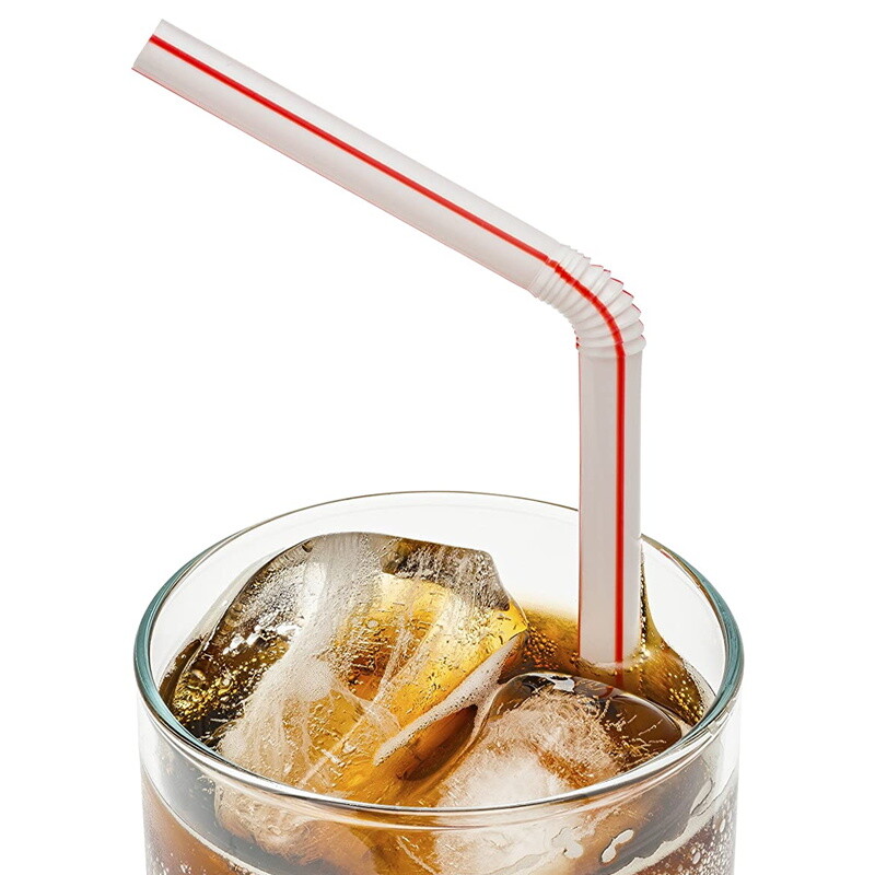 UP TO 2000pcs Plastic Party Straws BPAFree Bendable Disposable