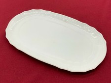 Hutschenreuther Dresden Selb Porzellan Tablett Platte ohne Chips wei&szlig; 24,5x15 cm
