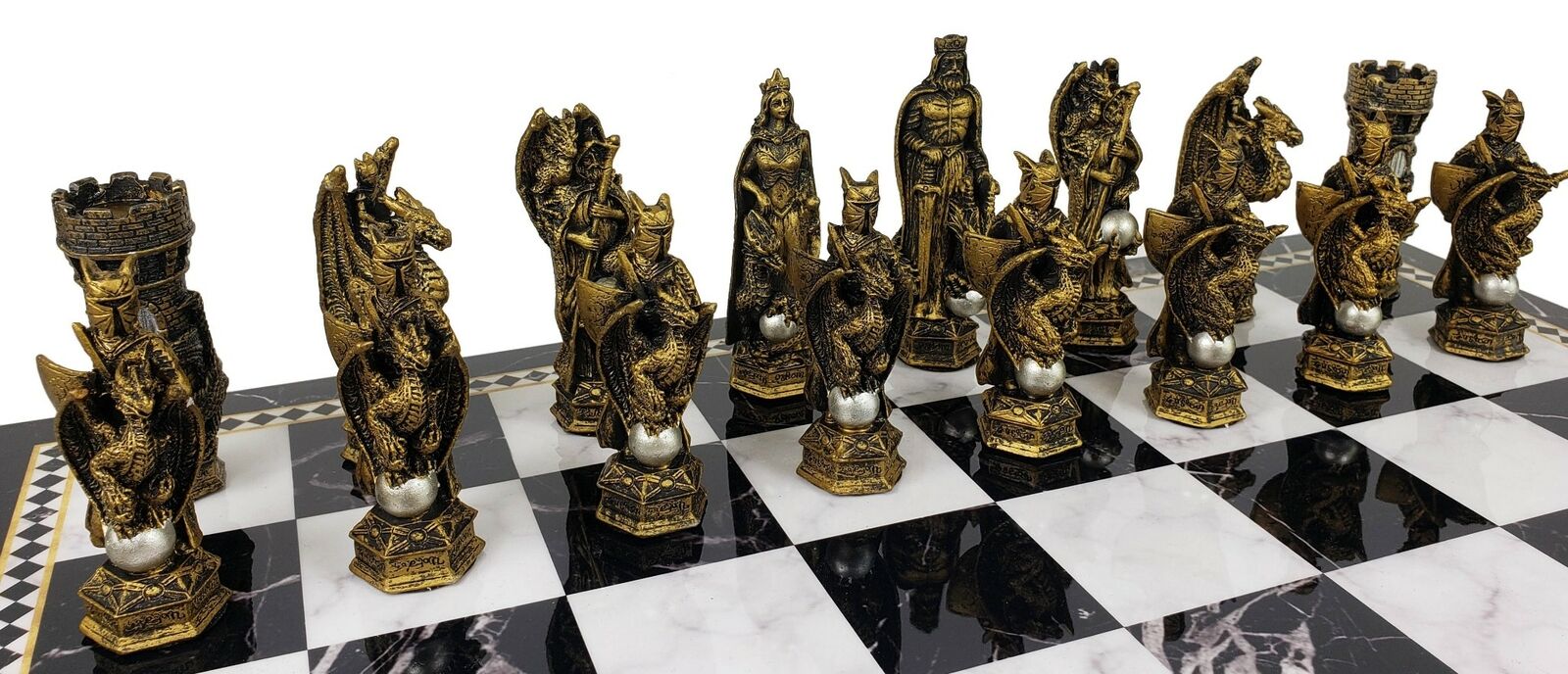 King Arthur Chess Set 36cm 14 Themed Chess Set 