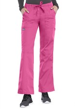 Shocking Pink Cherokee Scrubs Workwear Low Rise Drawstring Cargo Pant 4020 SHPW