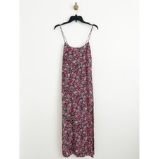 Mango Pink & Red Floral Print Camisole Long Dress Size US 2