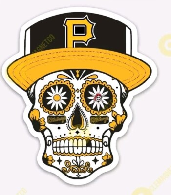 PITTSBURGH PIRATES SUGAR SKULL STICKER Pitt Fans MLB Skenes