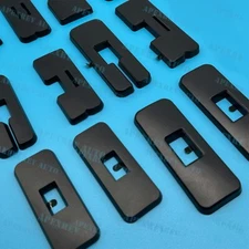 Front Grile & Tailgate Emblem Letter Overlay Decal Decor Cover Trim For Badge