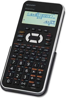 Sharp EL-W535  ELW535XBSL Scientific Calculator 16-Digit LCD with Free Extra ...