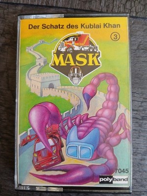 MASK Folge 3  Der Schatz des Kublai Khan - MC Kassette HÖRSPIEL POLY Band 80er