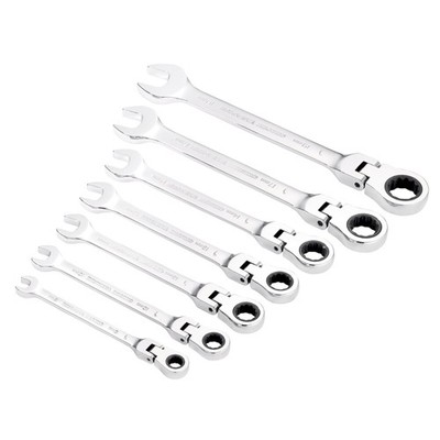 Draper HI-TORQ Metrischer Flexibler Kopf Ratschen Ringschlüssel Satz 7 Stk 25396