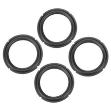 Black 8 Inch Rubber Notch Speaker Edge Surround Ring 4 Pcs