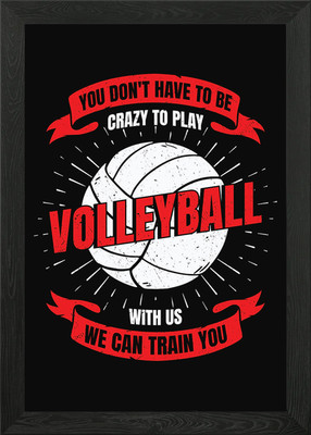 Volleyball Team Design Gerahmtes Wandbild Poster Leinwanddruck Bild
