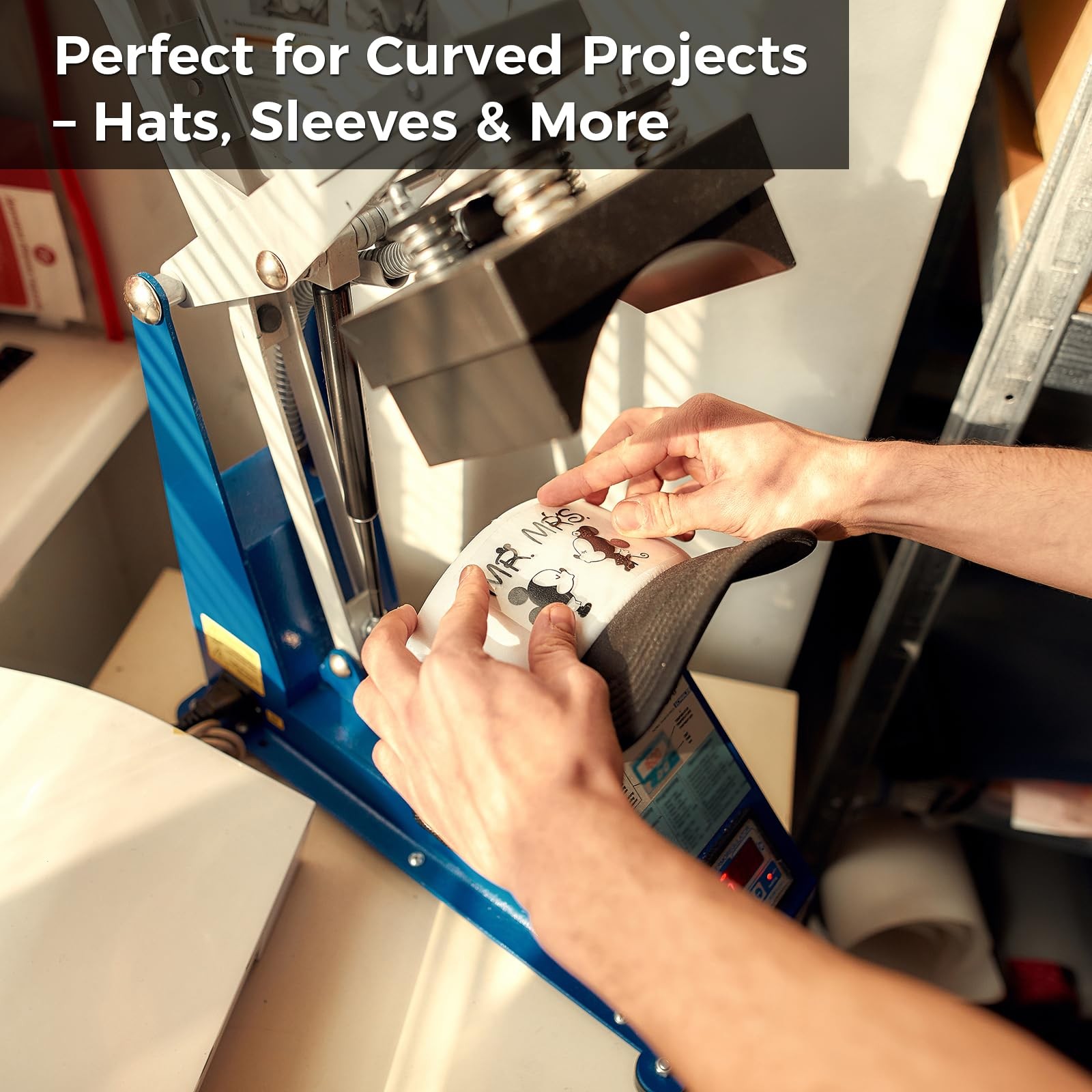 Lconvicely Hat Press Accessories – 4 Pcs Silicone Heat Press Pad, 2 Sizes (7....