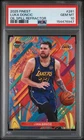 2025 TOPPS FINEST 281 LUKA DONCIC RARE OIL SPILL REFRACTOR PSA 10 SSP LAKERS