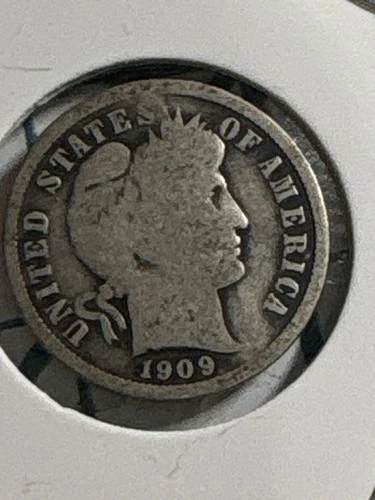 4 Barber Silver Dimes 1903 O, 1903 D, 1909, 1911 90% Silver Coin Lot