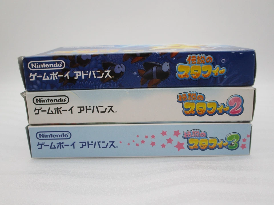 GBA The Legendary Starfy 1 2 3 3Games Set w/ Box Japan import Gameboy Advance - Image 3 of 4