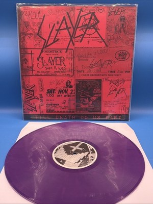 Slayer Till Death Do Us Part Rare HTF Purple Vinyl LP
