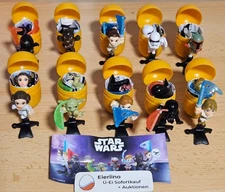 STAR WARS 2025 - NEW RELEASE - KINDER SURPRISE COMPLETE SET OF 10 1.3" figurines