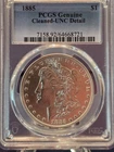 1885 P Morgan Silver Dollar ~ UNC MS BU ~ 90% Silver $1 Detail Graded 04/2026