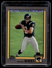 Drew Brees Topps RC #328 San Diego Chargers 2001 '12 RP Rookie Card. rookie card picture