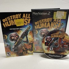 Destroy All Humans Sony PlayStation 2 PS2 Complete W Manual - FAST FREE SHIP
