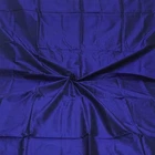 Vintage Blue 100% Pure Silk Handloom Sari Remnant 5YD Craft Fabric Silk Scrap