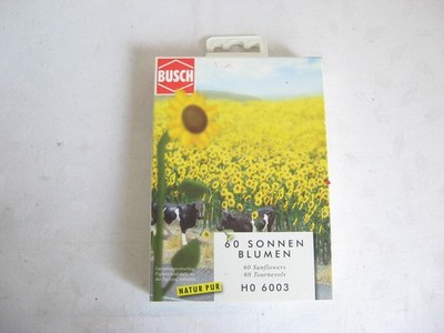 SK99/100* BUSCH H0 6003 60 Sonnen Blumen OVP Neuwertig