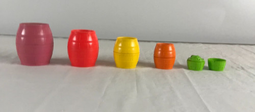 vintage Kittie in the Kegs Nesting Toy #80 Multicolored Baby Toy Boys and Girls