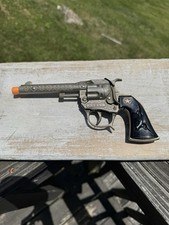 Hubley TEX Cap Gun Die Cast Toy Revolver Cowboy Pistol USA 8 Vintage