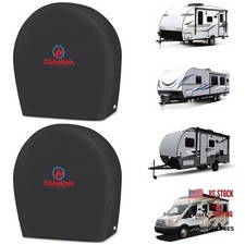 RV Tire Covers 2 Pack, Tough Tire M - Fit Tire Diameter 26"-29" Black - 2 Packs