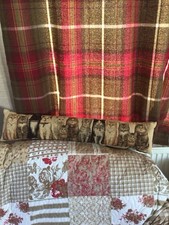 Vintage Tapestry Design Door Draught Excluder Long Cushion Cats L34 Ins W8 Ins
