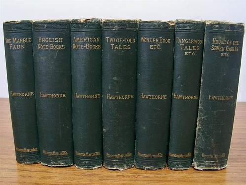 The Works of NATHANIEL HAWTHORNE 7 Volumes Copyright 1860-1881 Houghton, Mifflin - Picture 2 of 12