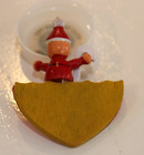 Vintage Santa Riding a Candy Cane Umbrella Christmas Ornament — photo 2