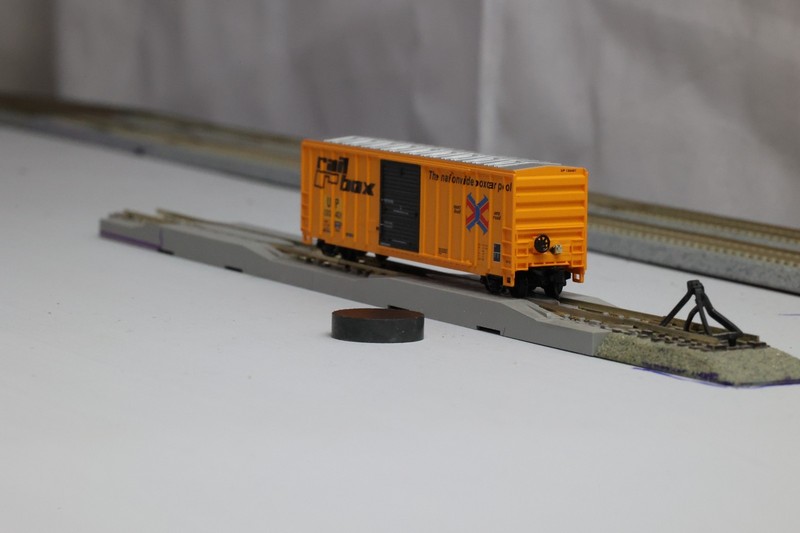 MDC 50' boxcar Railbox "UP" w GATR Works nf-G3-1rs EOT latching reed switch