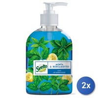 2X Svelto SpüLmittel 450 Ml Menta Bergamotte Blau Made In Italy