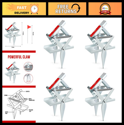 Effective Scissor Mole Trap - Easy Set, Reusable Galvanized Steel, Quick Capture