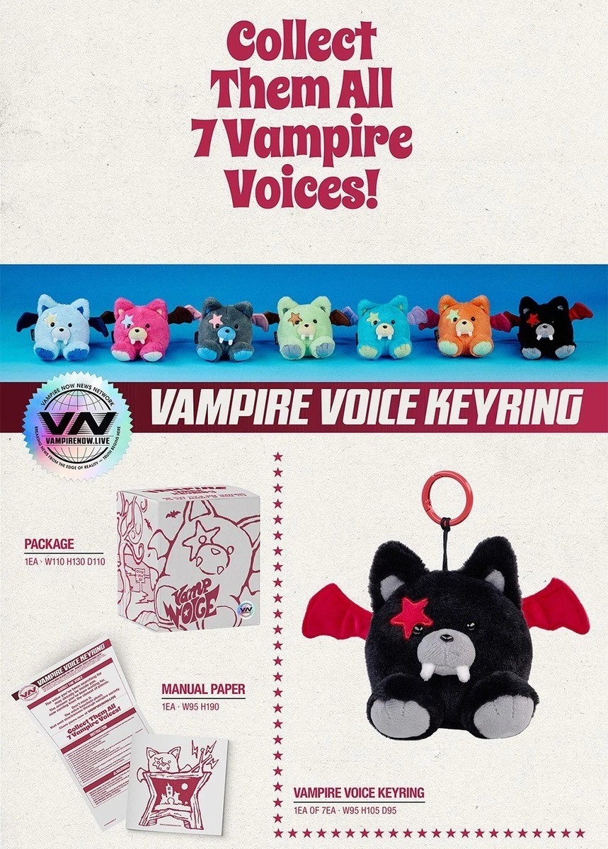 ENHYPEN THE SIN:VANISH 7th Mini Album VOICE KEY RING RANDOM Ver