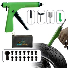 GRAND PITSTOP Tubeless Tire Gun Puncture Kit 15 Plugs, 15 Plugs