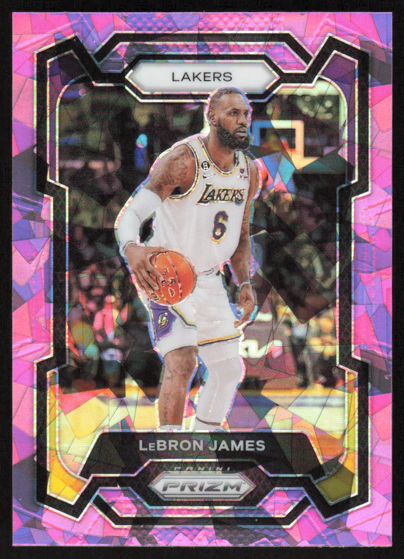 2023-24 Panini Prizm Pink Ice #63 LeBron James Los Angeles Lakers