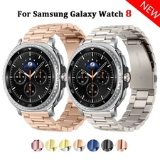 No Gap Stainless Steel Watch Band Strap for Samsung Galaxy Watch 8 / 8 Classic