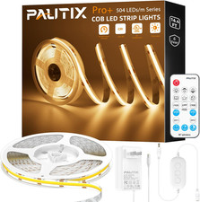 COB LED Strip Light 2700K,16.4Ft Dimmable 2520Leds DC24V Warm White LED Strip Li
