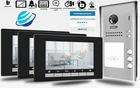 Video Türsprechanlage 3 Familienhaus Türöffner Funktion 2 Draht Bus System