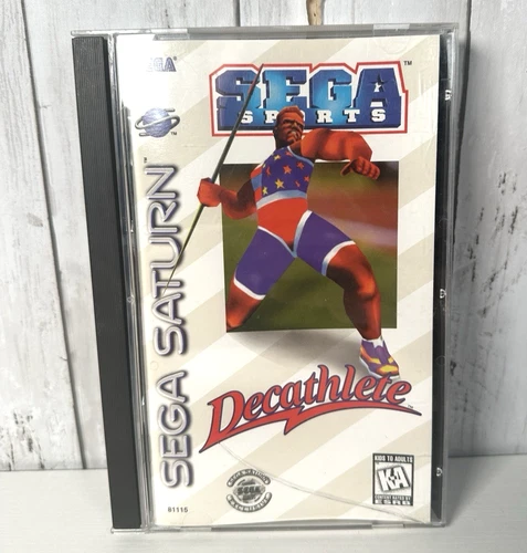 Decathlete (Sega Saturn, 1996) Complete Mint with Manual and Registration Card