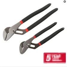 Hyper Tough 2-Piece 8-Inch and 10-Inch Groove Joint Pliers Set, 1279