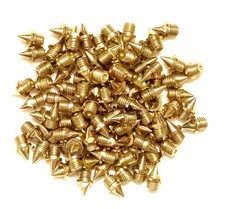Stainless Steel Track and Cross Country Spikes 1/4" Gold 100x