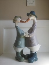 Garden Ornament Duck Statue Couple Outdoor Decor Resin
