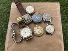 Vintage Watch Lot Benrus Elgin Timex WW2 Lonville Parts Or Repair Rodania Mens